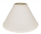 13" White Deep Cone No Slub Lampshade