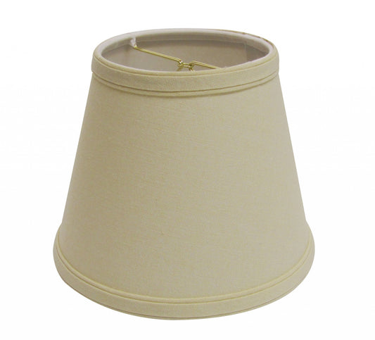 8" Parchment Biege Empire Hardback Slanted Linen Lampshade