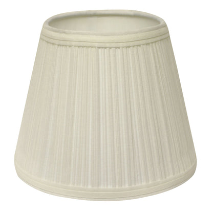 12" White Empire Hardback Slanted Broadcloth Lampshade WF