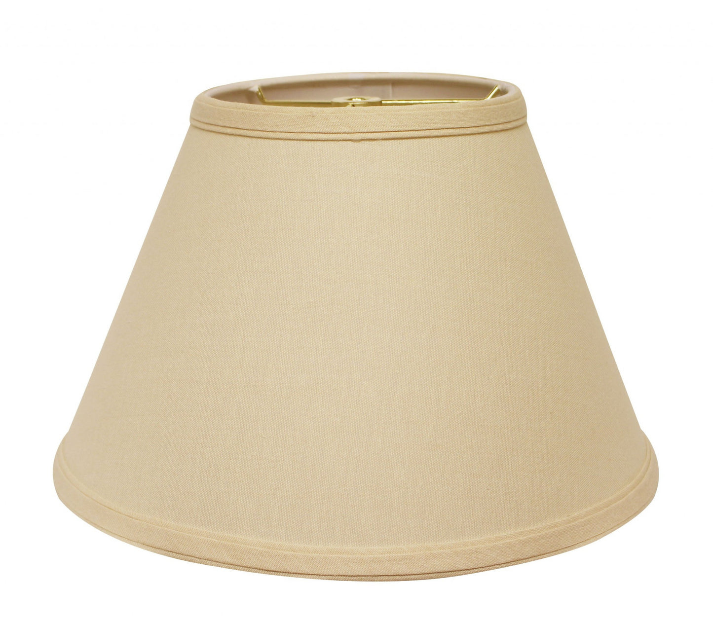 12" Parchment Beige Empire Hardback Slanted Linen Lampshade WF