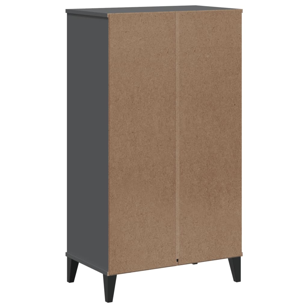 Shoe Cabinet VIKEN Anthracite Gray Engineered Wood