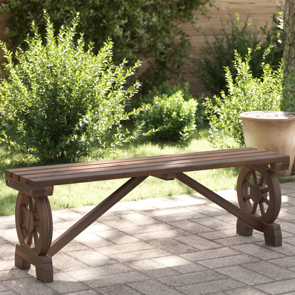 Patio Bench 45.3" Solid Wood Fir