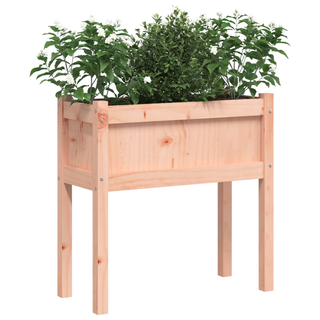 Garden Planter with Legs 27.6"x12.2"x27.6" Solid Wood Douglas