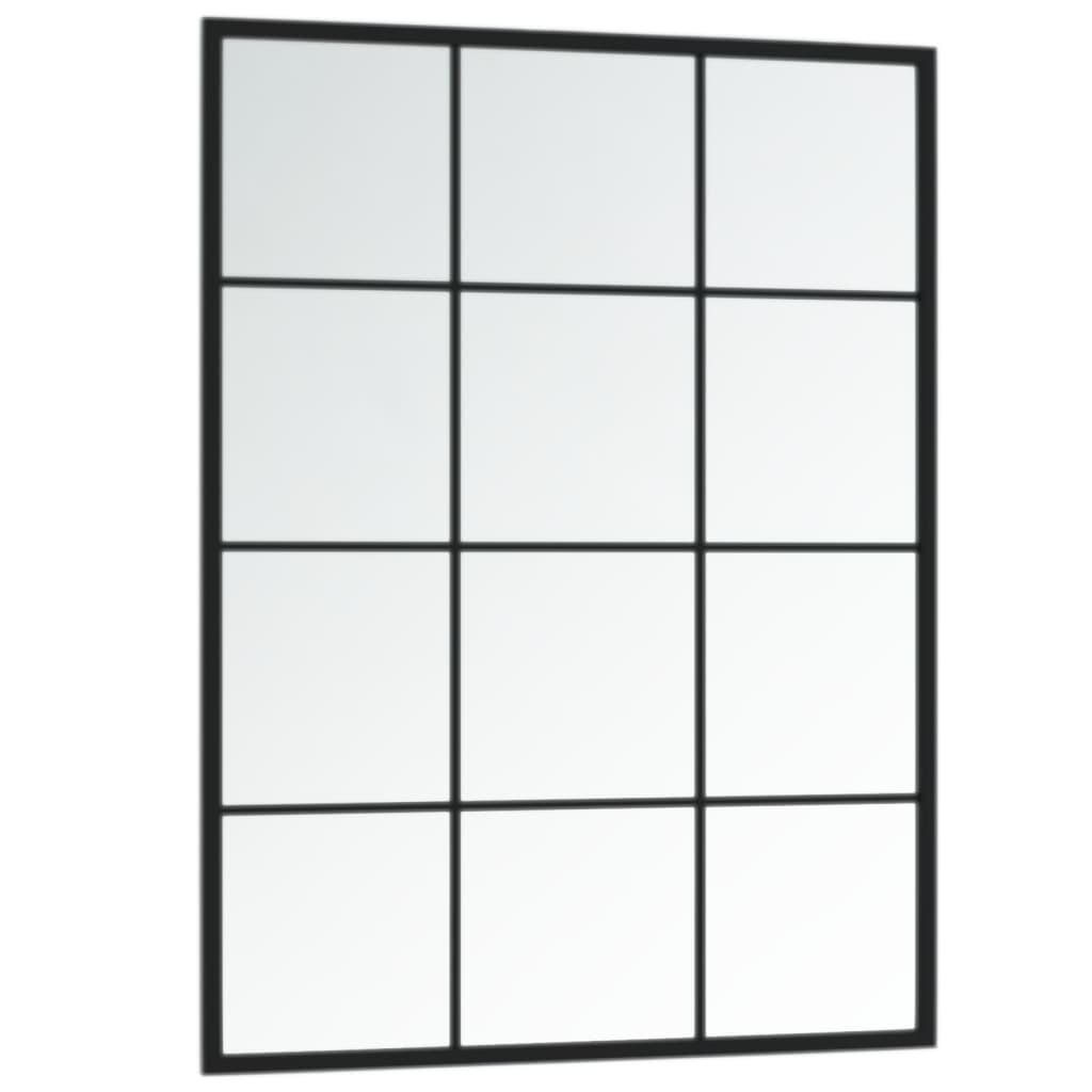 Wall Mirrors 2 pcs Black 31.5"x23.6" Metal