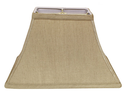 12" Pale Brown Rectangle Bell No Slub Lampshade