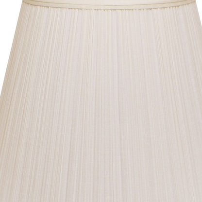 14" White Empire Deep Slanted Broadcloth Lampshade