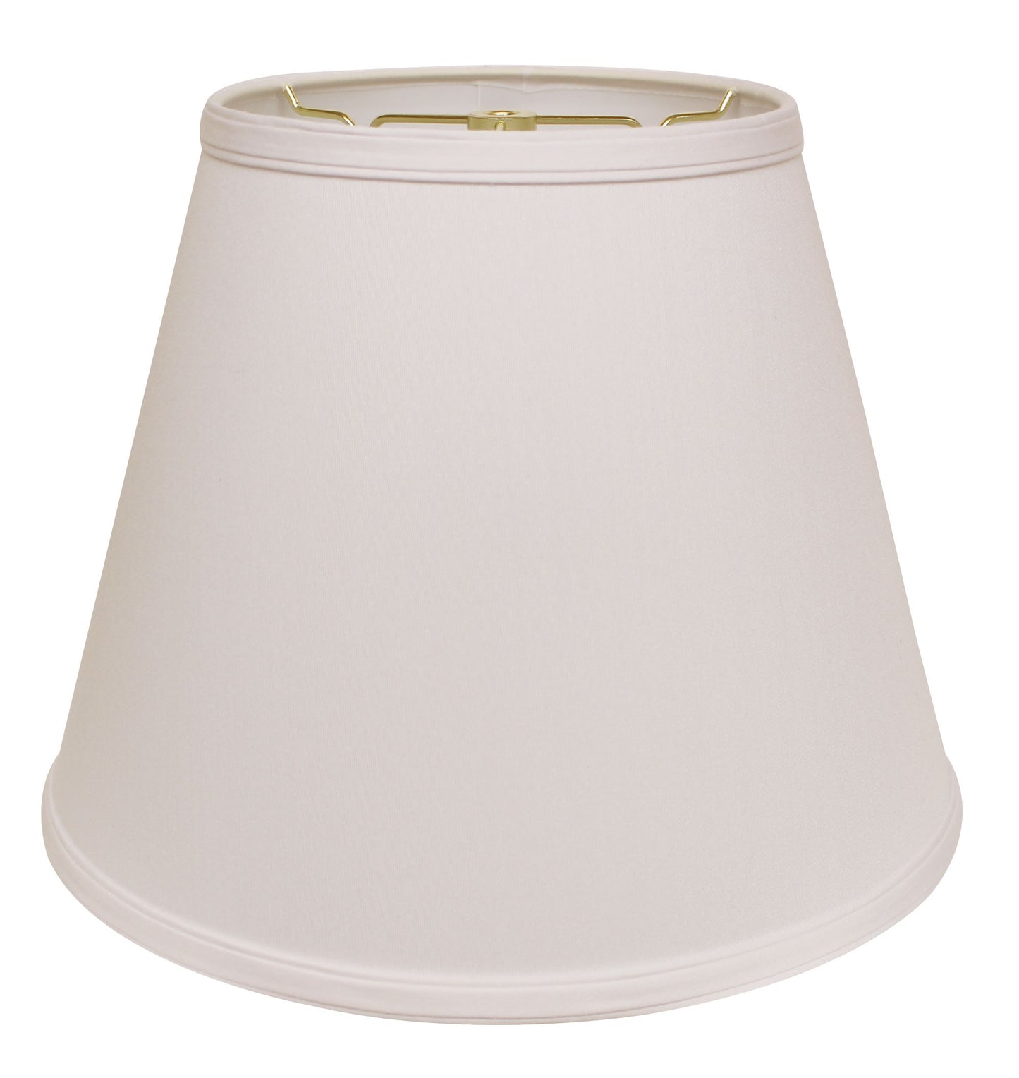 16" White Empire Deep Slanted No Slub Lampshade