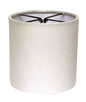 5" Snow Set of 6 Drum Chandelier Linen Lampshades