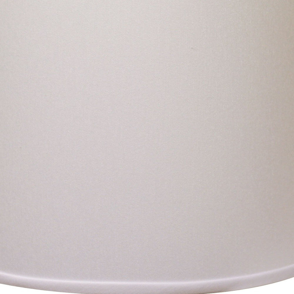 13" White Throwback Drum No Slub Lampshade