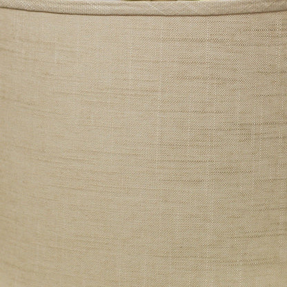 13" Light Wheat Throwback Drum Linen Lampshade