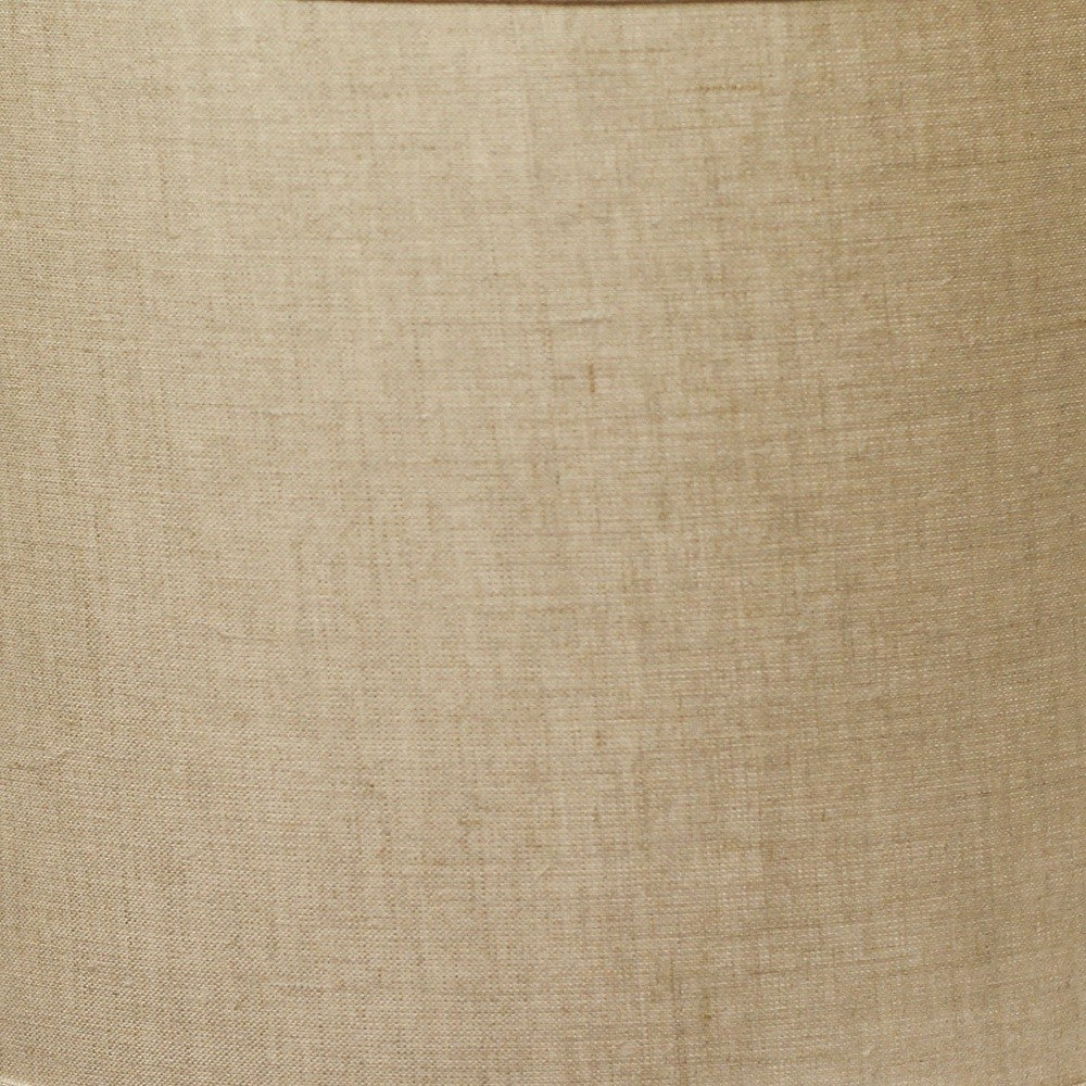 13" Dark Wheat Throwback Drum Linen Lampshade