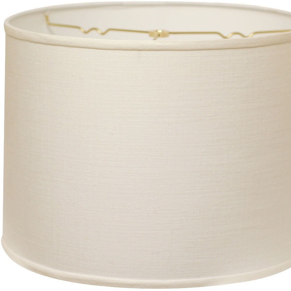 13" Dark Wheat Throwback Drum Linen Lampshade