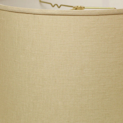 14" Parchment Biege Throwback Drum Linen Lampshade