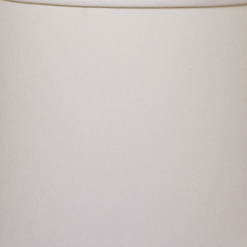 15" White Throwback Drum No Slub Lampshade