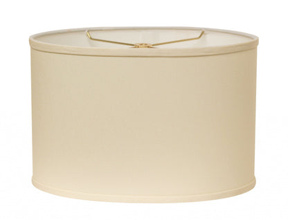 12" Ivory Throwback Oval No Slub Lampshade