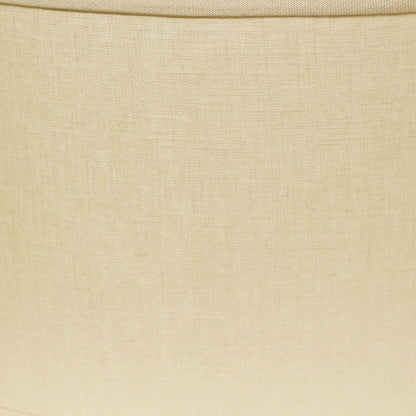 16" Parchment Biege Throwback Oval Linen Lampshade