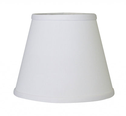 White No Slub Innsbruck Empire Lamp shade 8"W Bottom