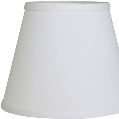 White No Slub Innsbruck Empire Lamp shade 8"W Bottom