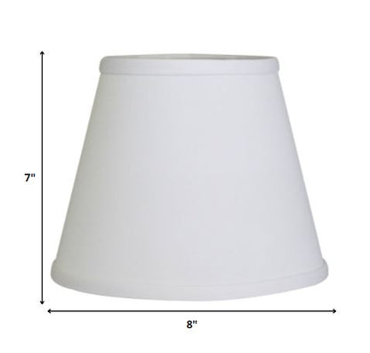 White No Slub Innsbruck Empire Lamp shade 8"W Bottom