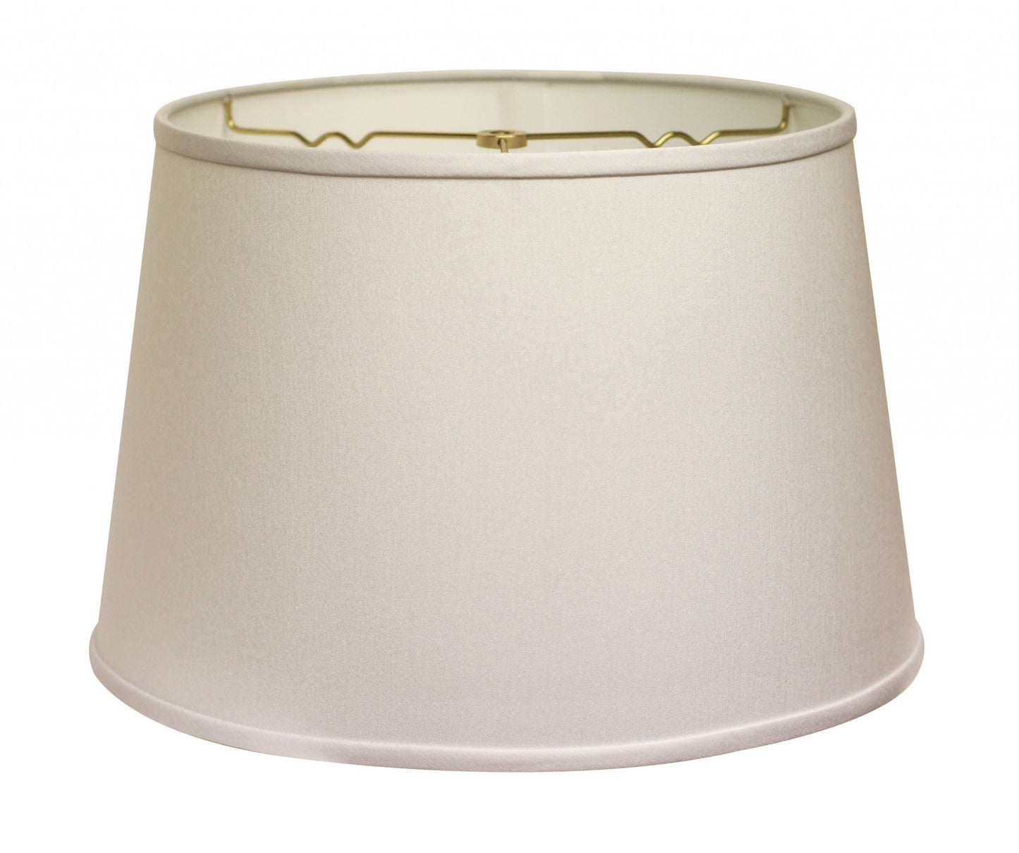 16" White Rounded Empire Slanted No Slub Lampshade