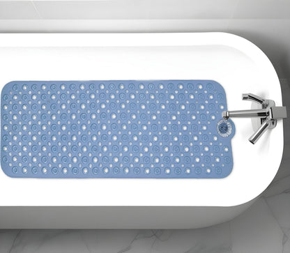 40" Blue Bubbles Non Slip Bathtub Mat