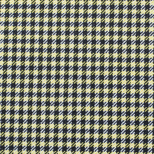 18" Yellow and Black Houndstooth Throw Pillow Cover