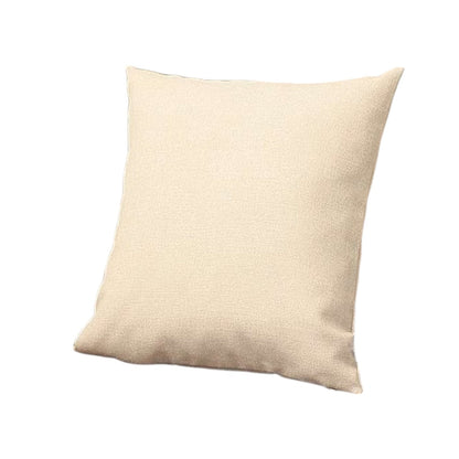 Set Of Two 18" X 18" Ivory Polyester Zippered Pillow