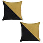 Set of Two 18" Yellow and Black Throw Pillow