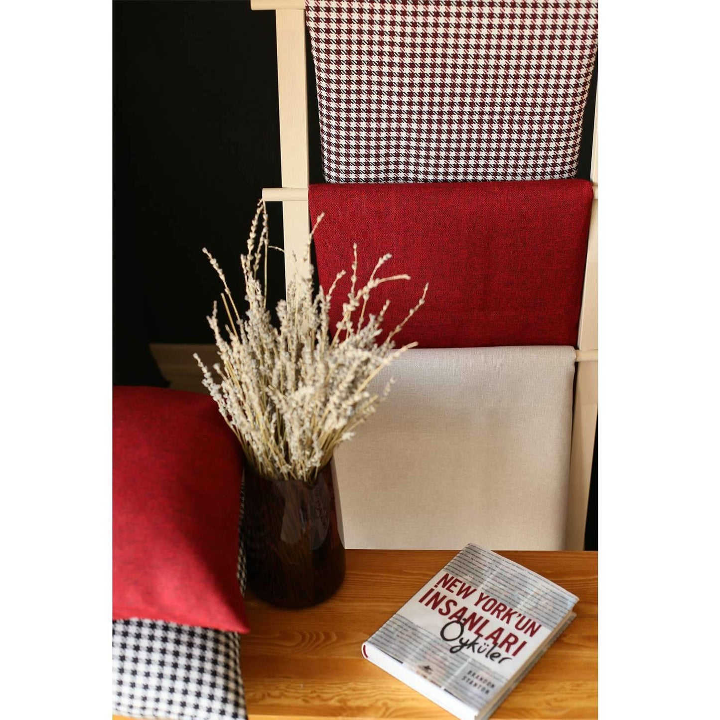 Set Of Two 20" X 12" Black Red And Grey Polyester Geometric Zippered Pillow