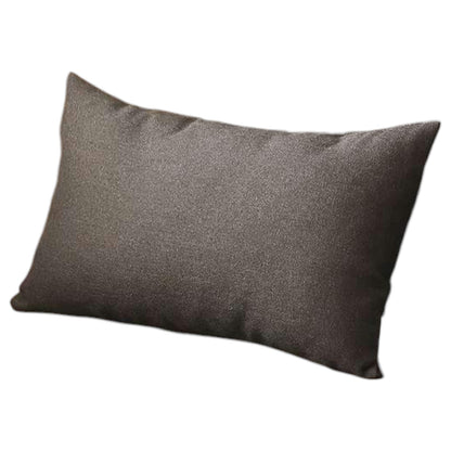 Set Of Four 20" X 12" Black Polyester Zippered Pillow