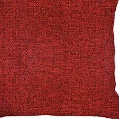 Set of Four Red Throw Pillow