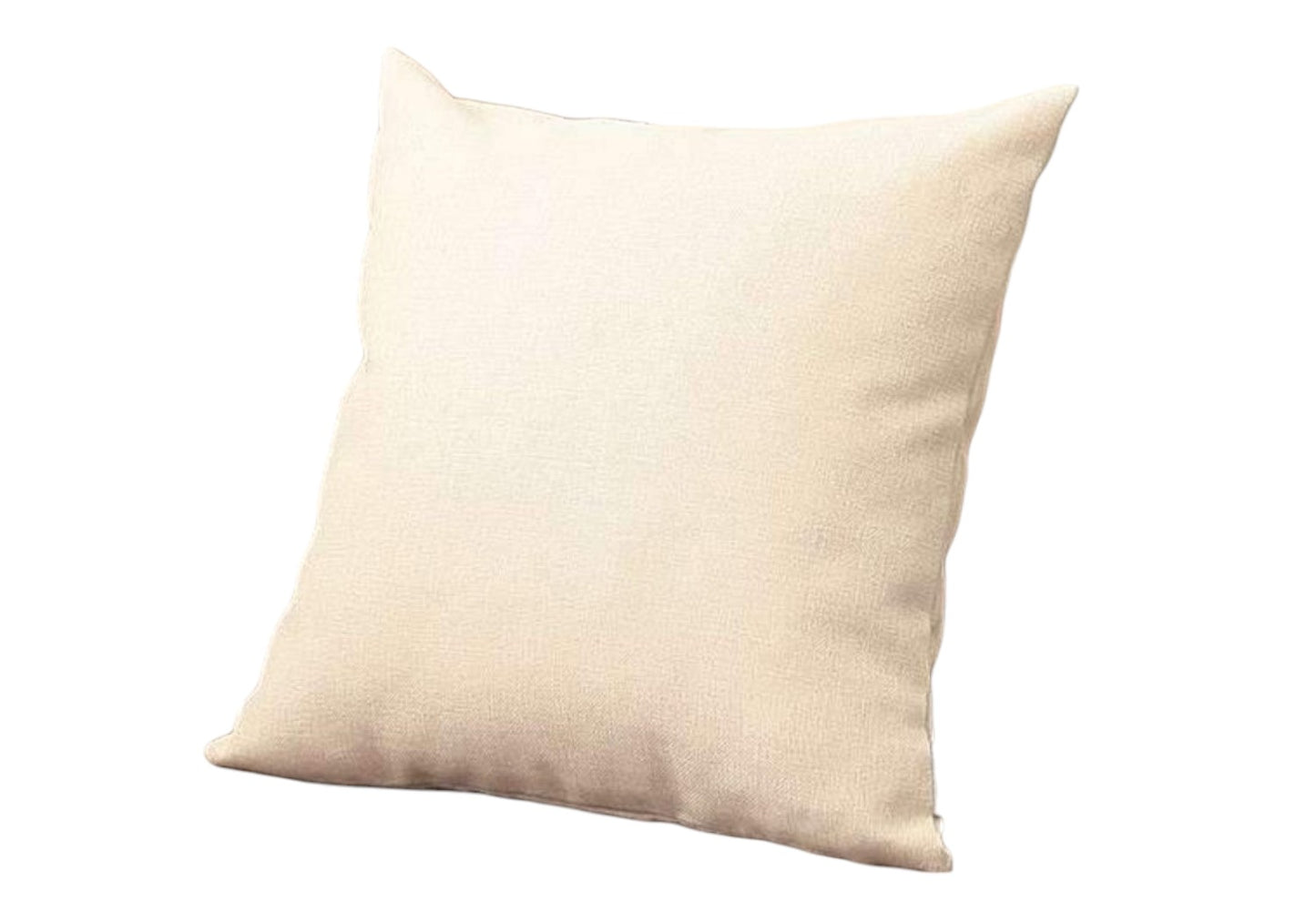 Set Of Four 18" X 18" Ivory Polyester Zippered Pillow