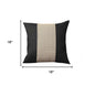 Set of Four 18" Black Brown and White Houndstooth Fabric Throw Pillows