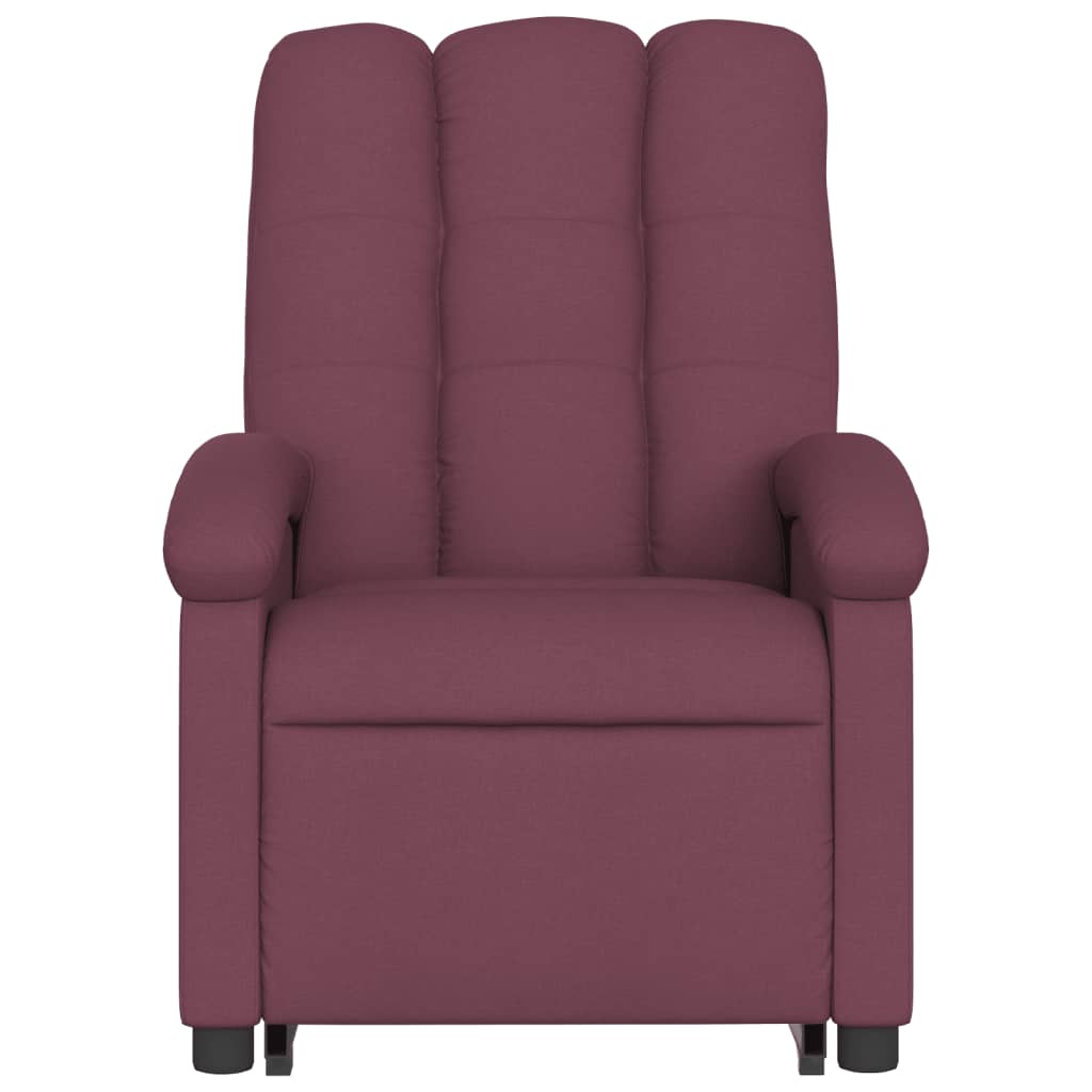 Stand up Massage Recliner Chair Purple Fabric