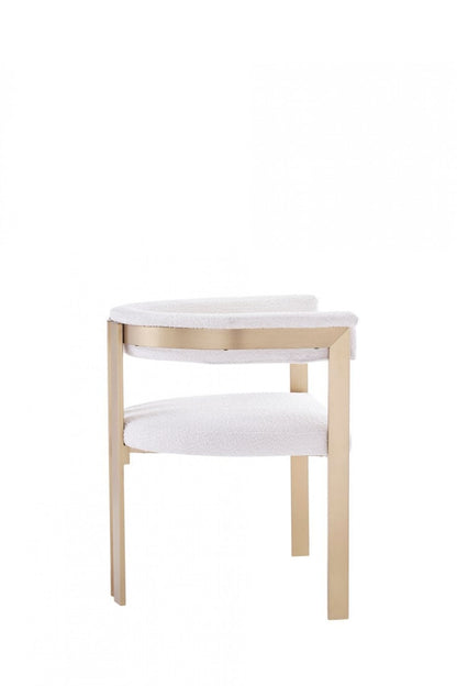 Beige Gold Dining Chair