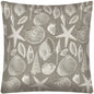 17" Gray Coastal Indoor Outdoor Throw Pillow Cover