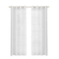 Set of Two 84"  White Solid Modern Window Panels