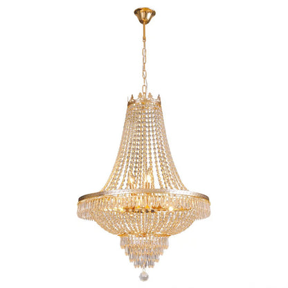 Classy Glam Gold Faux Crystal Chandelier