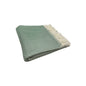 Pastel Green Soft Acrylic Herringbone Throw Blanket