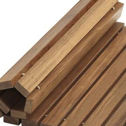 Designer Roll Up Genuine Teak 2' x 3' Mat