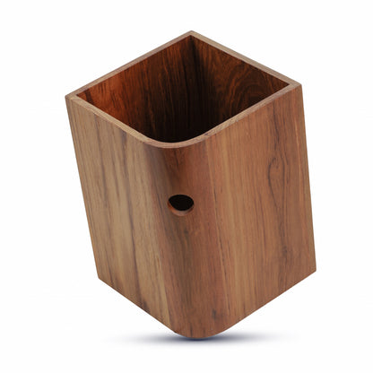 Designer Genuine Teak Waste Basket