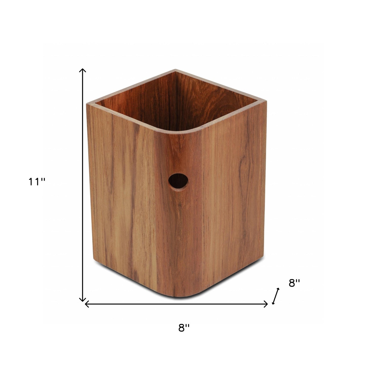 Designer Genuine Teak Waste Basket