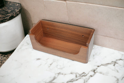 Traditional Solid Teak Guest Paper Towel Holder