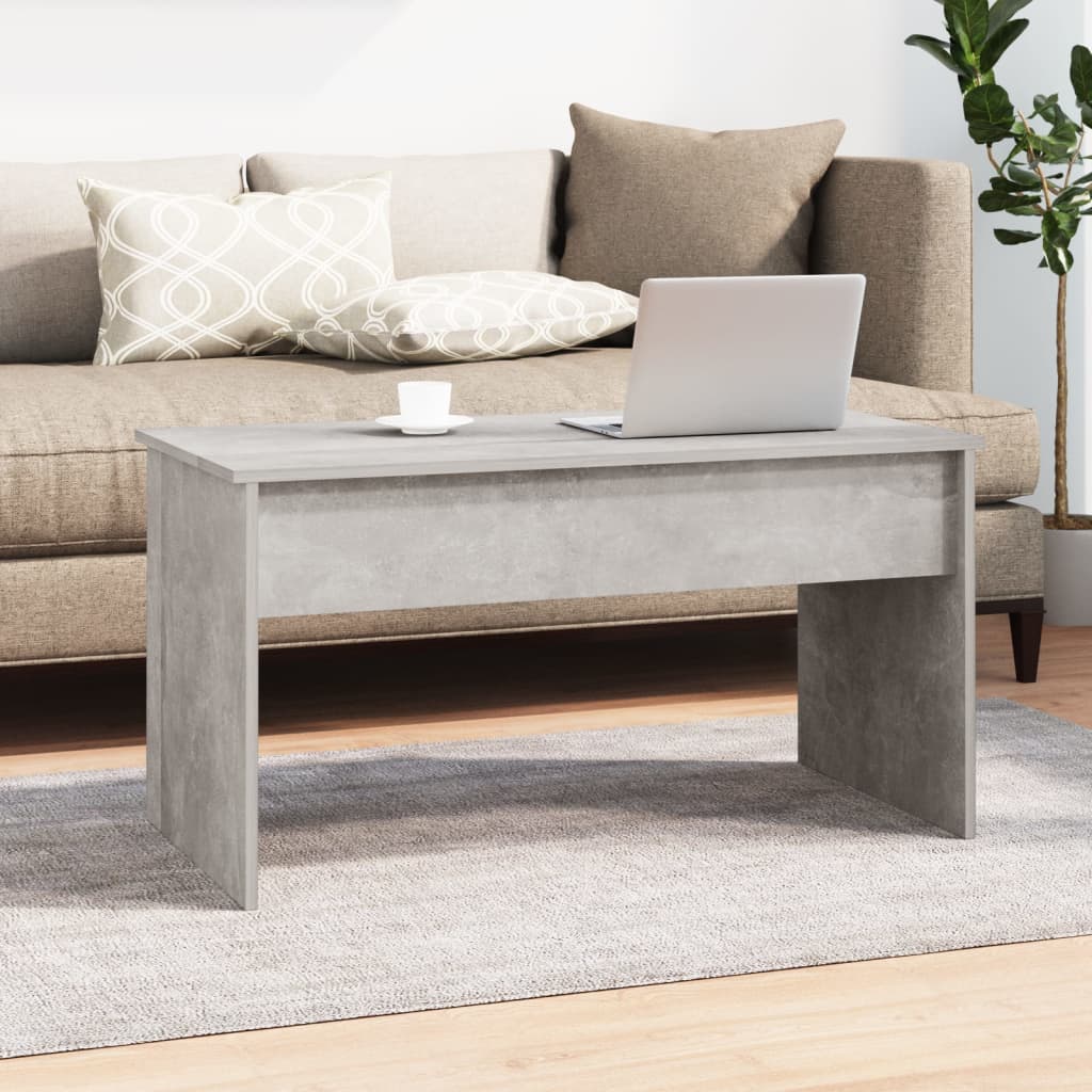 Coffee Table Concrete Gray 40.2"x19.9"x20.7" Engineered Wood