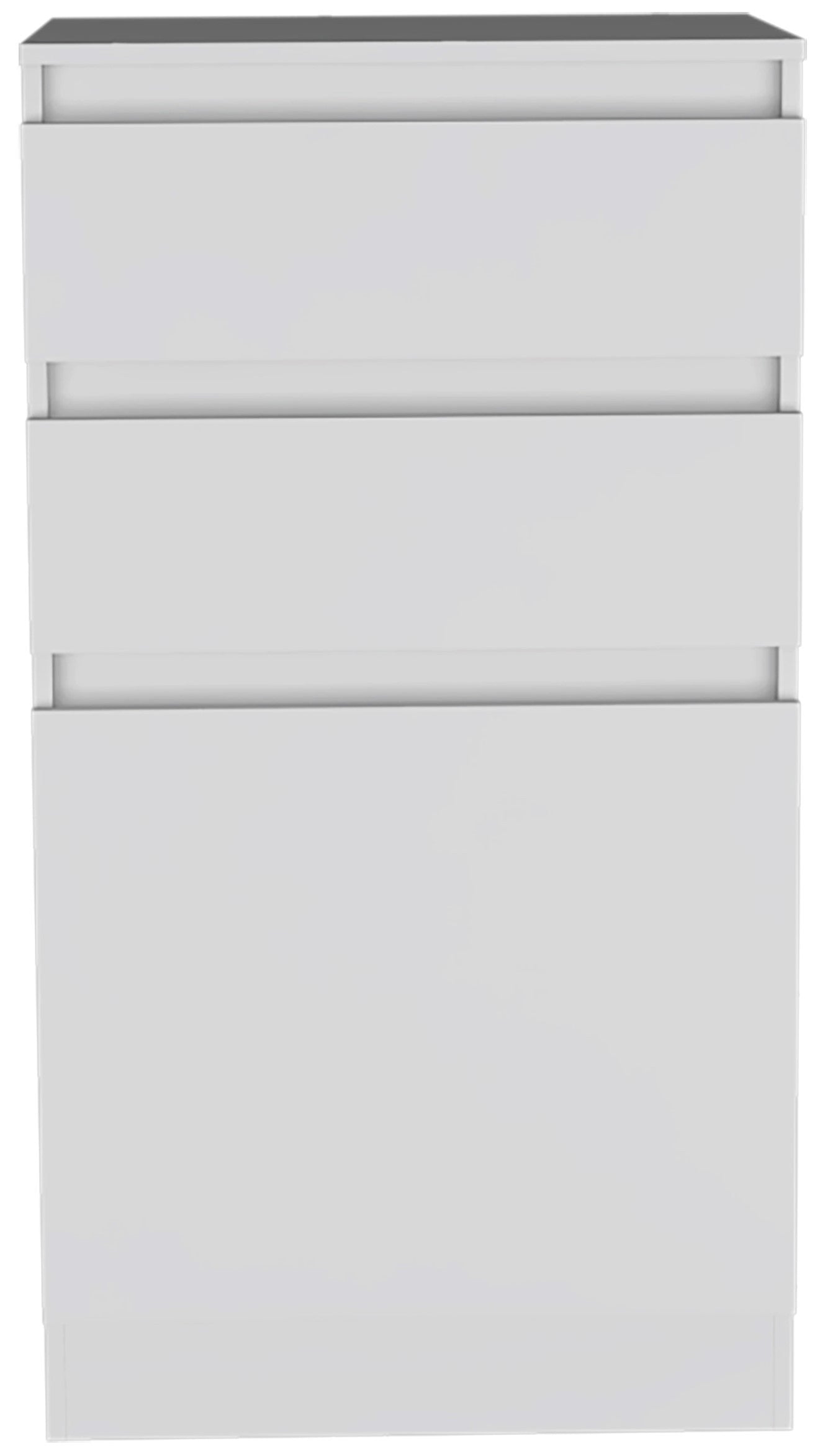 23" White Two Drawer Standard Chest