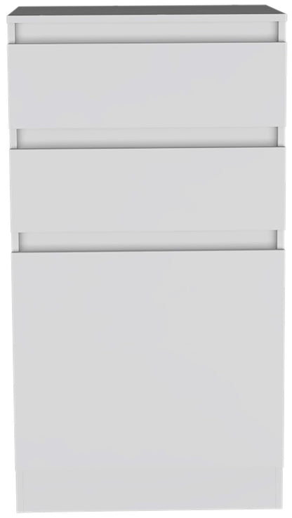 23" White Two Drawer Standard Chest