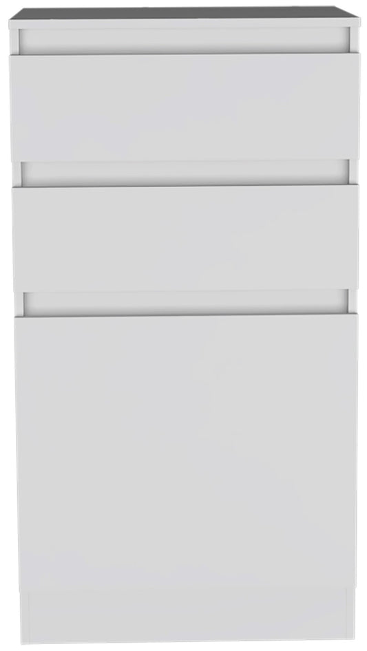 23" White Two Drawer Standard Chest