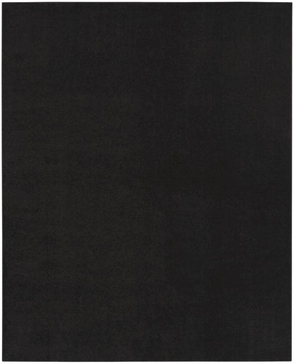 10' X 14' Black Stain Resistant Indoor Outdoor Area Rug