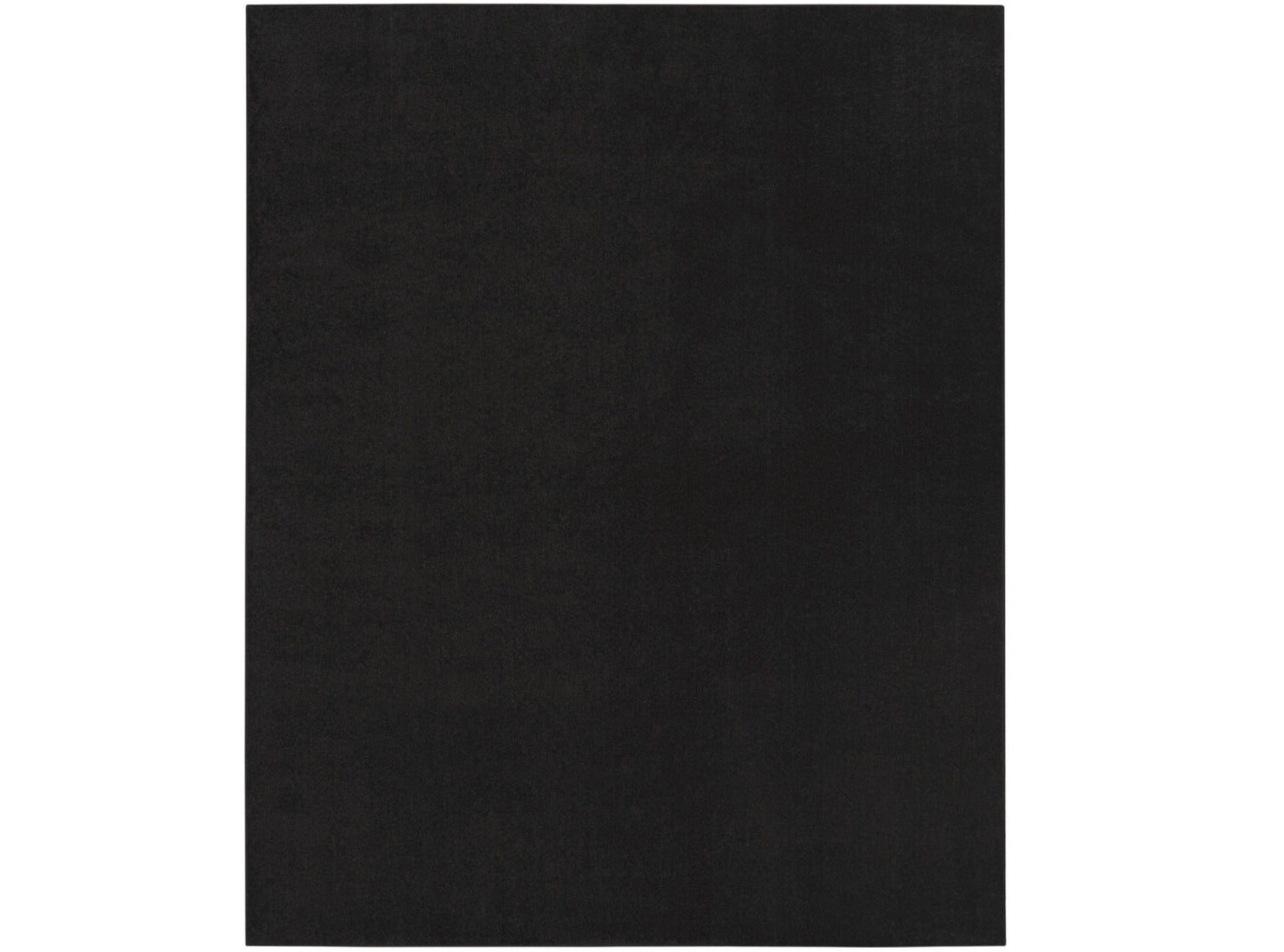 10' X 14' Black Stain Resistant Indoor Outdoor Area Rug