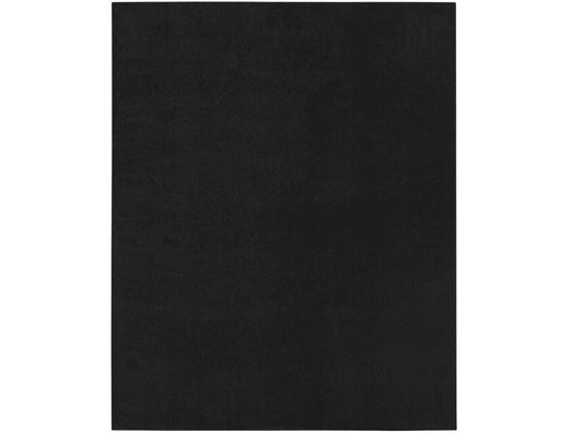 4' X 6' Black Stain Resistant Indoor Outdoor Area Rug